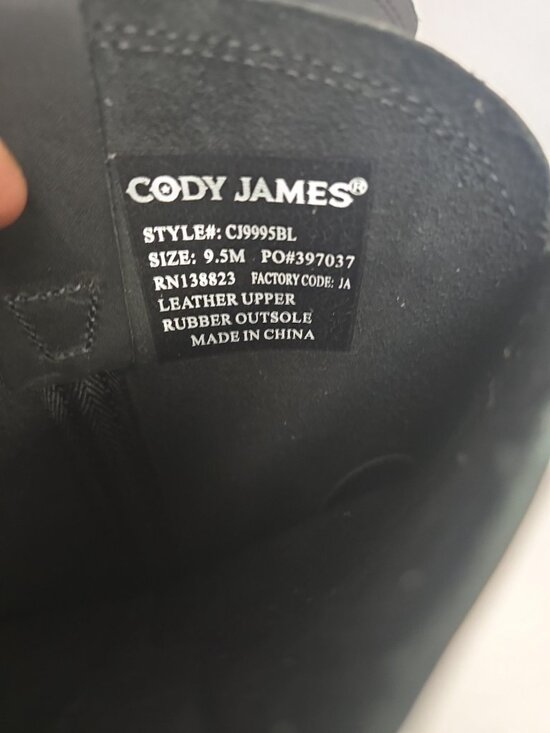 Cody James Men\'s CJ9995BL Harness Square Soft Toe Motorcycle Boot Black 9.5M main image 4